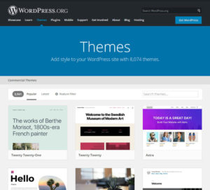 wordpress.org free theme directory